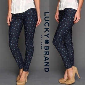 Lucky Brand Jeans‎ Charlie Skinny Polka dot Womens 4 27